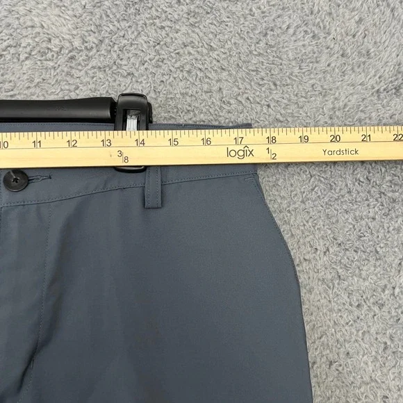 Adidas Pants Mens 34x32 Golf Performance Clima Lite 3 Stripes Gray Casual - Picture 10 of 11